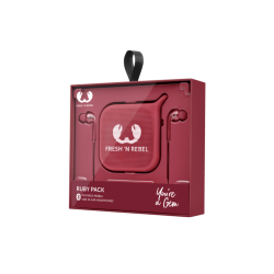 FRESH N REBEL Gift Pack - Vibe & Pebble, In-ear In-Ear Kopfhörer, Bluetooth Lautsprecher Bluetooth Rot