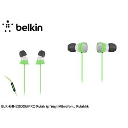 Ecouteur intra-auriculaire | Belkin Blk-G1h2000btpro Kulak İçi Yeşil Mikrofonlu Kulaklık