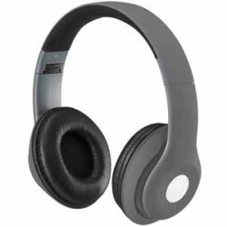 iLive | iLive IAHB48MG Wireless Headphones On-ear volume control Built-in microphone Built-in rechargeable battery GREY