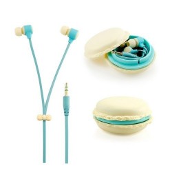 Ακουστικά In Ear | Powerway Macaron Kulakiçi Bej Kulaklık ve Saklama Kutusu
