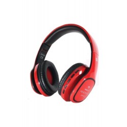Powerway | Btx100 Kırmızı Kablosuz Bluetooth Kulaküstü Kulaklık Extra Bass + Fm Radıo