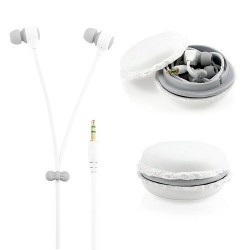 Ακουστικά In Ear | Powerway Macaron Kulakiçi Beyaz Kulaklık ve Saklama Kutusu