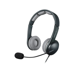 Kopfhörer mit Mikrofon | SPEEDLINK Sonid - Office Headset (Kabelgebunden, Binaural, On-ear, Schwarz/Grau)