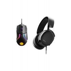 ARCTIS 3 7.1 Oyuncu Kulaklığı 2019 Edition Siyah + SteelSeries Rival 600 RGB Oyuncu Mouse SSM62447