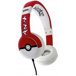 Gyerek fejhallgató | Pokemon Pokeball Kids On-Ear Headphones - Black / Red