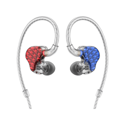 FIIO FA7 - Kopfhörer mit Ohrbügel (In-ear, Rot/Blau)