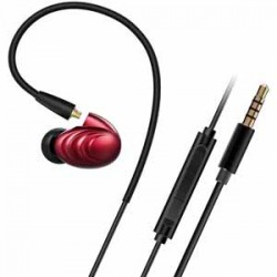 FiiO F9 Hybrid IEM Red Choice 2.5 or 3.5w/mic Over-the-ear wearing waterproof case+xtra tip
