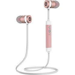 Sport-Kopfhörer | GOB2C Bluetooth Kablosuz Kulak Stereo Kulaklık Su Geçirmez Spor Kulaklık Pembe Altın
