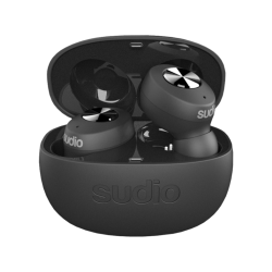 Bluetooth ve Kablosuz Kulaklıklar | SUDIO Tolv - True Wireless Kopfhörer (In-ear, Schwarz)
