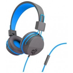 JLab Neon On-Ear Headphones - Grey/ Blue