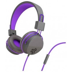 JLab JBuddies Kids Headphones - Grey/ Purple JLab JBuddies Kids Headphones - Grey/ Purple