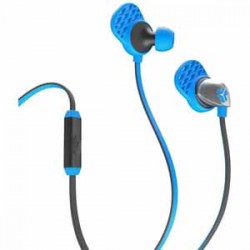 jLab Epic Premium Earbuds with Mic - Electric Blue/ Graphite