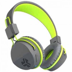 Neon Bluetooth Wireless On-Ear Headphones - Green Gray