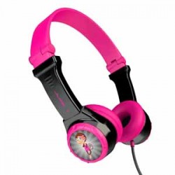 Casque sur l'oreille | JLab JBuddies Folding Kids Headphones - Black/Pink