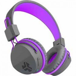 JLab Jbuddies Studio Bluetooth Over Ear Folding Kids Headphones - Graphite/Purple