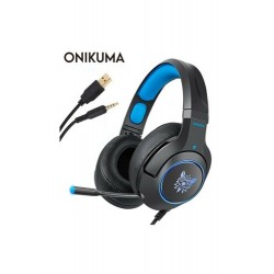 Onikuma | K9 Mikrofonlu Kulaklık Siyah/Mavi