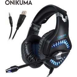 Onikuma K1B Pro Oyuncu Kulaklık Siyah - Mavi