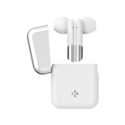 Bluetooth & Wireless Headphones | MYKRONOZ Oreillettes sans fil + Boîtier de recharge Zebuds Blanc (KRZEPODS-WHITE)