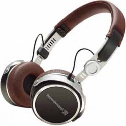 Aventho Wireless Brown High end on-ear BT headset Tesla technology and aptX HD and AAC Adapts acoustically to the user's hearing with integr