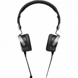 Aventho Wired Black High end on-ear wired headset Tesla technology compact and perfect for on the go thanks to swiveling ear cups, soft ear 