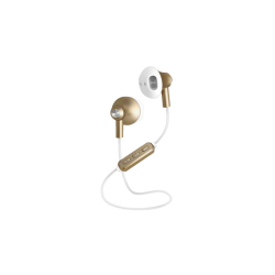 SBS-MOBILE | SBS-MOBILE TESLEARSHYNYBT, In-ear Kopfhörer Bluetooth Weiß/Gold