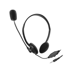 Mikrofonos fejhallgató | EWENT EW3567 fekete headset