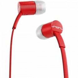 SOL REPUBLIC Jax (1-Button) In-Ear Headphones with Mic - Vivid Red
