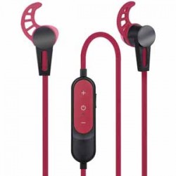 Headphones | Vivitar Bluetooth Earbuds with Built-in Microphone - Red