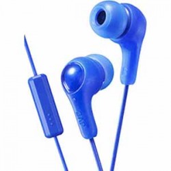 JVC Gumy Plus Inner Ear Headphones with Remote & Microphone - Blue
