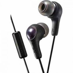 In-ear Headphones | JVC Gumy Plus Inner Ear Headphones with Remote & Microphone - Black