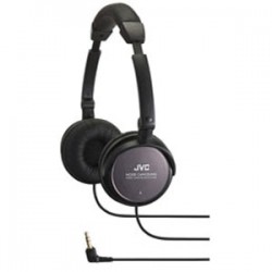 On-ear hoofdtelefoons | JVC HANC80 STEREO NOISE CANCEL HEADPHONES, DUAL MODE 75%NOISE REDUCTION, CASE
