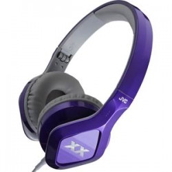 JVC Elation XX On-ear Wired Headphones with Mic - Violet/White