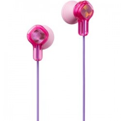 JVC Tiny Phones In-Ear Headphones for Kids - Pink