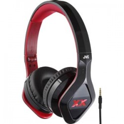 JVC Elation XX On-ear Wired Headphones with Mic - Black/Red