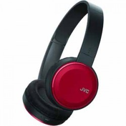JVC HAS190MR Colorful Lightweight HP Mic & Remote Red Lightweight On-ear