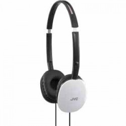JVC Flats Slim, Compact On-Ear Headphones - White JVC Flats Slim, Compact On-Ear Headphones - White