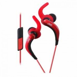 JVC Extreme Fitness In-Ear Headphones with Mic - Red