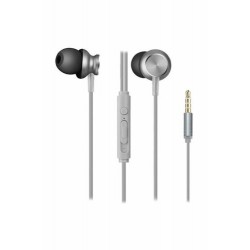 Ακουστικά In Ear | SN-X01 Mobil Telefon Uyumlu Gri Kulak İçi Mikrofonlu Kulaklık