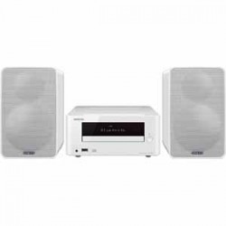 ONKYO | Colibrino CD Hi-Fi Mini System with Bluetooth (White), Digital Amplifier Circuitry for Clear Audio, Plays Audio CD, MP3 CD, CD-R, CD-RW, Blu