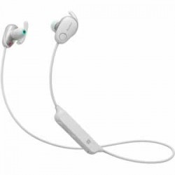 Sony Wireless In-Ear Sports Headphones with Bluetooth & Noise-Cancelling Technology - White