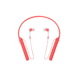 SONY WI-C400R - Bluetooth Kopfhörer mit Nackenbügel (In-ear, Rot)