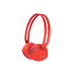 SONY WH-CH400 - Bluetooth Kopfhörer (On-ear, Rot)