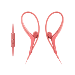 In-Ear-Kopfhörer | SONY AS410AP - Kopfhörer mit Ohrbügel (In-ear, Pink)