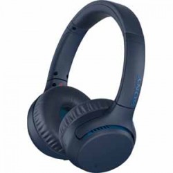Sony WHXB700/L Blue Wireless Bluetooth headphones with Extra Bass for thundering rhythm. Lightweight on-ear design with swiveling ear-cups. 