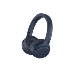 SONY WH-XB700, On-ear Kopfhörer Bluetooth Blau