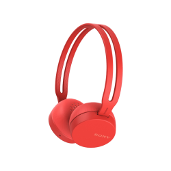 SONY WH-CH 400 Bluetooth fejhallgató, piros