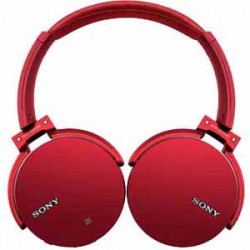 Sony Extra Bass Bluetooth Headphones - Red