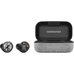 Bluetooth und Kabellose Kopfhörer | SENNHEISER MOMENTUM - True Wireless Kopfhörer (In-ear, Schwarz/Silber)