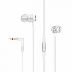 Sennheiser CX300S WHITE In Ear Headphones with microphone Enhanced bass response Smart remote to take calls Four sizes of in ear adaptors Pr