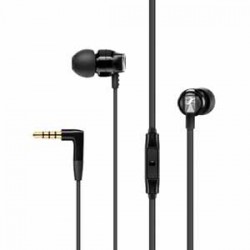 Sennheiser CX300S BLACK In Ear Headphones with microphone Enhanced bass response Smart remote to take calls Four sizes of in ear adaptors Pr